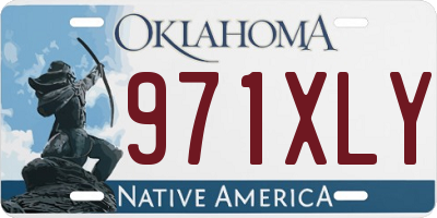OK license plate 971XLY