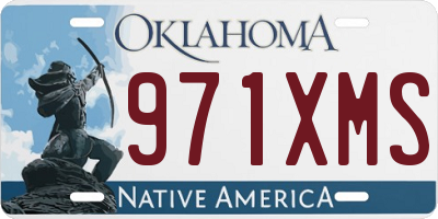 OK license plate 971XMS