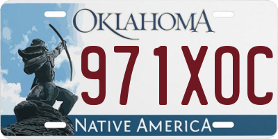 OK license plate 971XOC