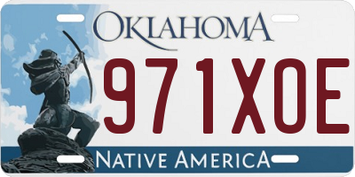 OK license plate 971XOE