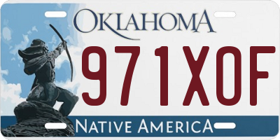 OK license plate 971XOF