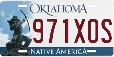 OK license plate 971XOS