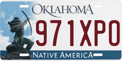 OK license plate 971XPO