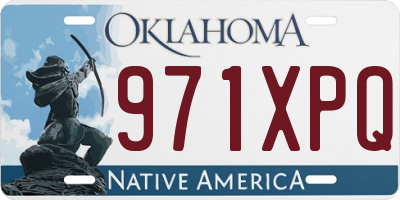 OK license plate 971XPQ