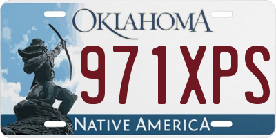 OK license plate 971XPS