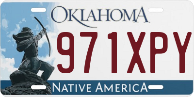 OK license plate 971XPY