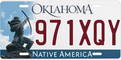 OK license plate 971XQY
