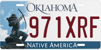 OK license plate 971XRF