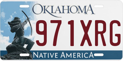OK license plate 971XRG