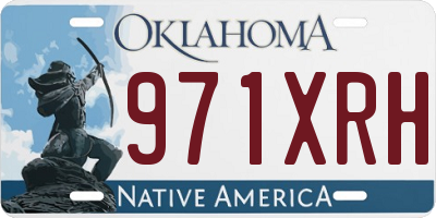 OK license plate 971XRH