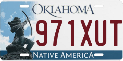 OK license plate 971XUT