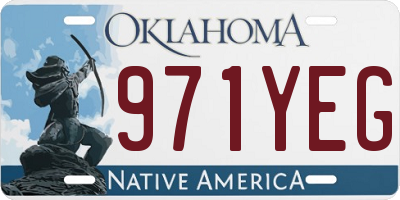 OK license plate 971YEG