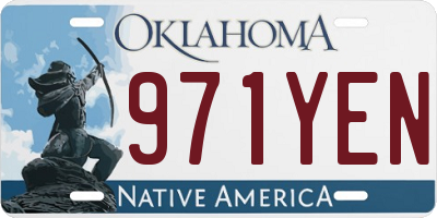 OK license plate 971YEN
