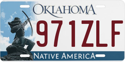 OK license plate 971ZLF