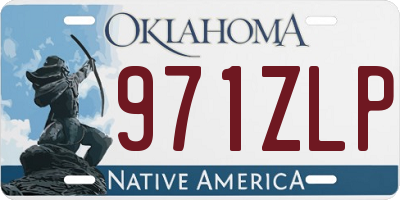 OK license plate 971ZLP