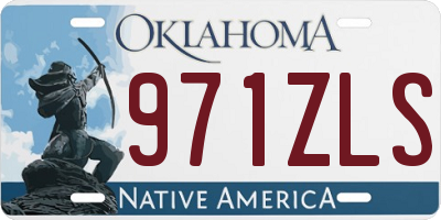 OK license plate 971ZLS