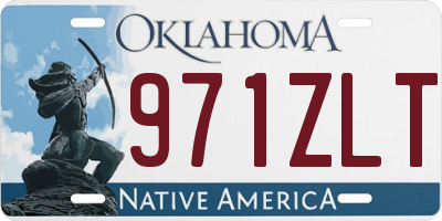 OK license plate 971ZLT