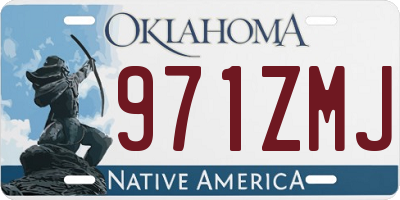 OK license plate 971ZMJ