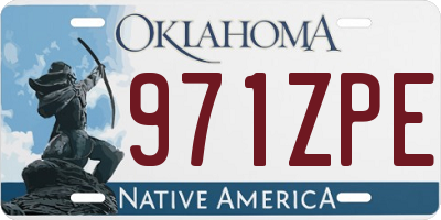 OK license plate 971ZPE