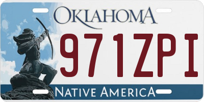 OK license plate 971ZPI