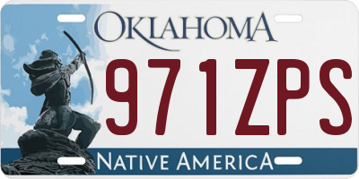 OK license plate 971ZPS