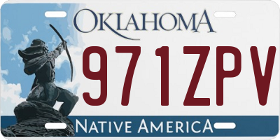 OK license plate 971ZPV