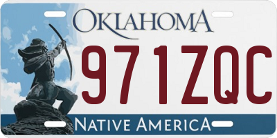 OK license plate 971ZQC