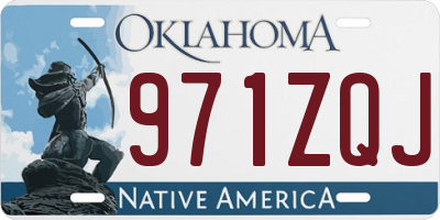 OK license plate 971ZQJ