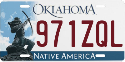 OK license plate 971ZQL