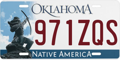 OK license plate 971ZQS