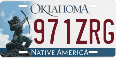OK license plate 971ZRG