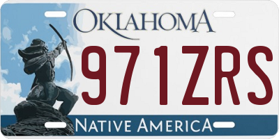 OK license plate 971ZRS