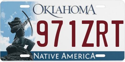 OK license plate 971ZRT