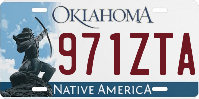 OK license plate 971ZTA