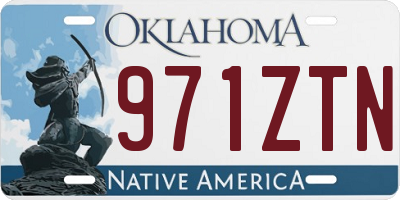 OK license plate 971ZTN