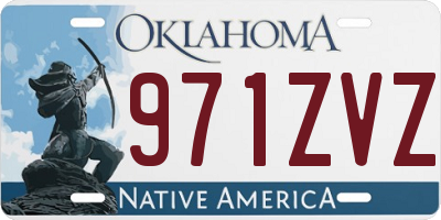 OK license plate 971ZVZ