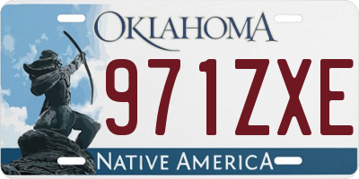 OK license plate 971ZXE