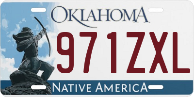 OK license plate 971ZXL