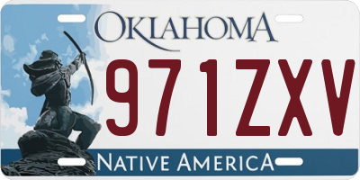 OK license plate 971ZXV