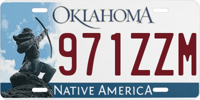 OK license plate 971ZZM