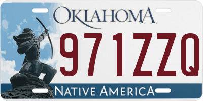 OK license plate 971ZZQ