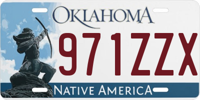 OK license plate 971ZZX