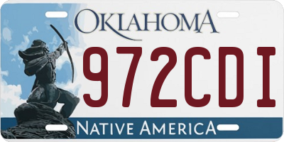 OK license plate 972CDI
