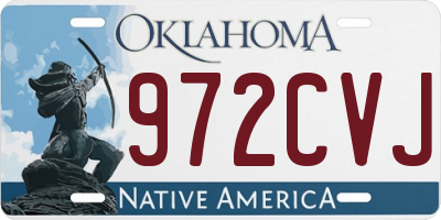 OK license plate 972CVJ
