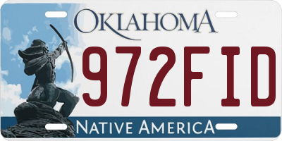 OK license plate 972FID