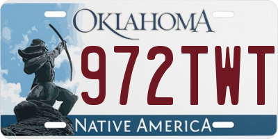 OK license plate 972TWT