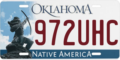 OK license plate 972UHC