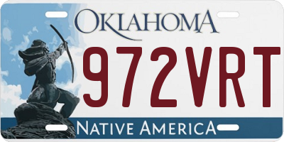 OK license plate 972VRT