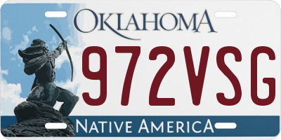 OK license plate 972VSG