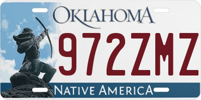 OK license plate 972ZMZ